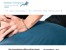 Tablet Screenshot of heberlechiropractic.com